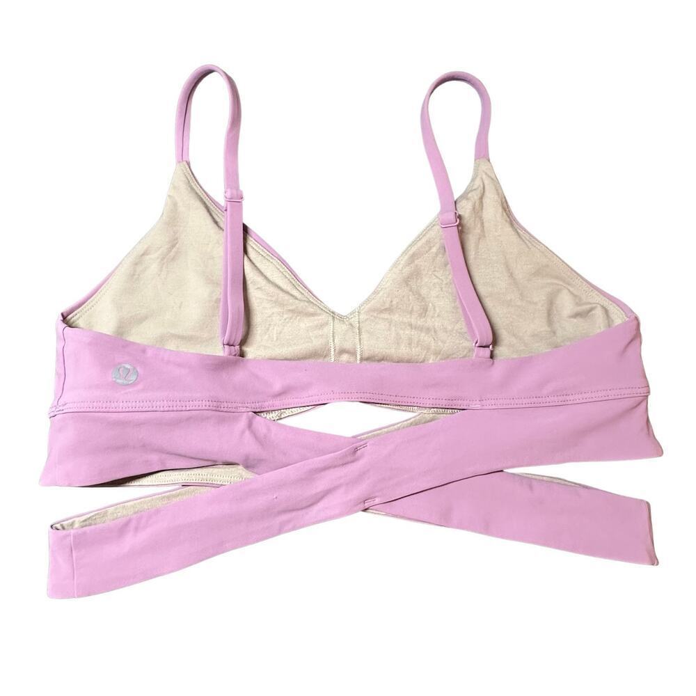 Lululemon Crossover Strappy Longline Sports Bra Jubilee (Lavender) Size 8 π«πͺ - Picture 2 of 4
